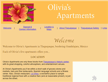 Tablet Screenshot of oliviasapartments.com